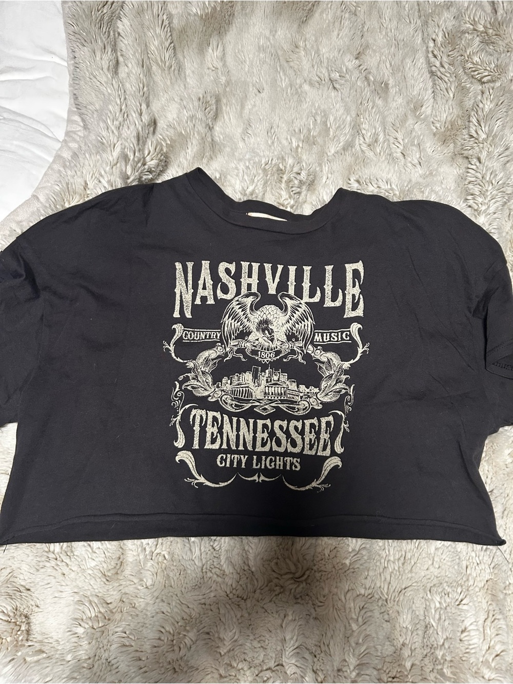 Altar’D State Nashville black cropped shirt xs